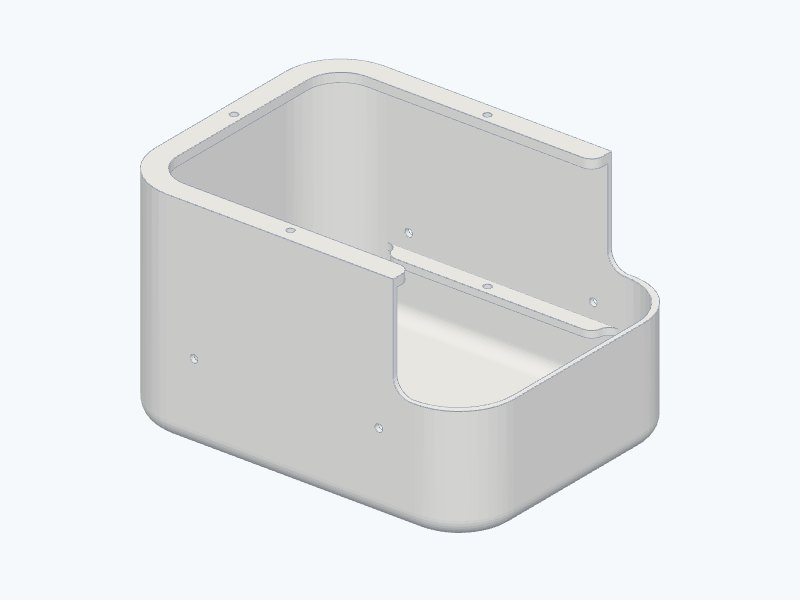 CAD render of the enclosure main body